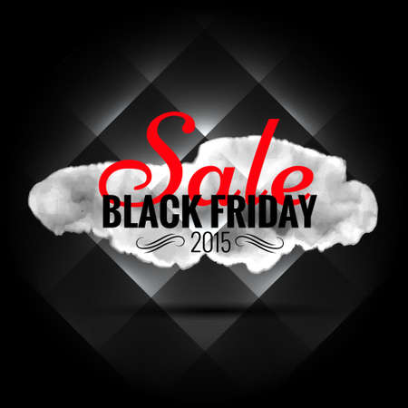 black friday sale banner in dark backgroundのイラスト素材