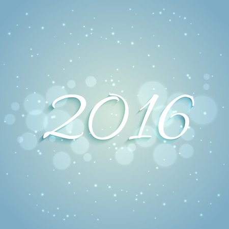 2016 new year design in light blue backgroundのイラスト素材