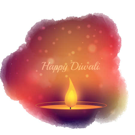 diwali festival diya lampのイラスト素材