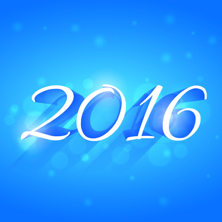 beautiful glowing 2016 new year designのイラスト素材