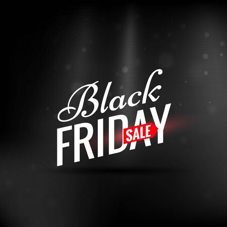 elegant clean black friday sale design illustrationのイラスト素材