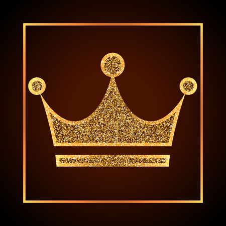 golden dots crownのイラスト素材