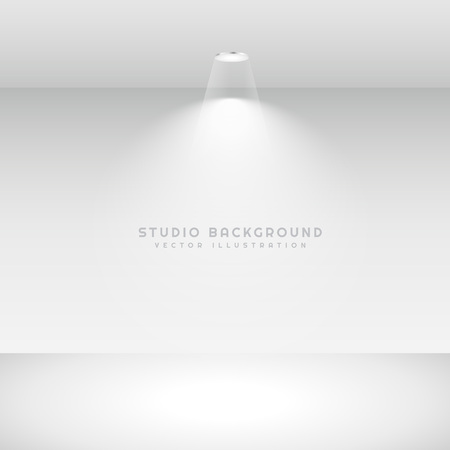 studio background with spot lightのイラスト素材