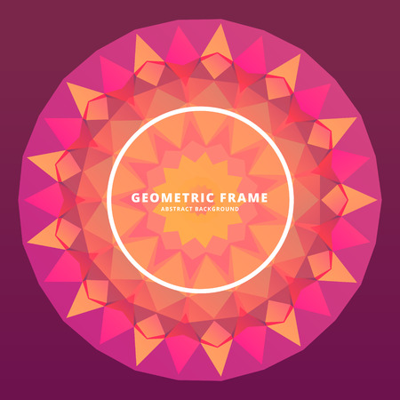 abstract geometric frameのイラスト素材