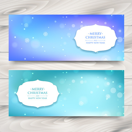 christmas bannersのイラスト素材