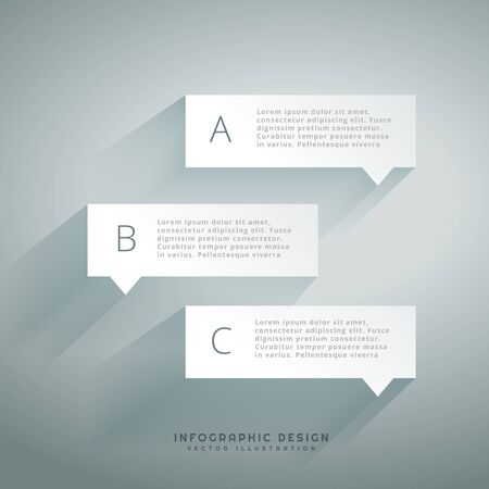 clean chat bubble infographのイラスト素材