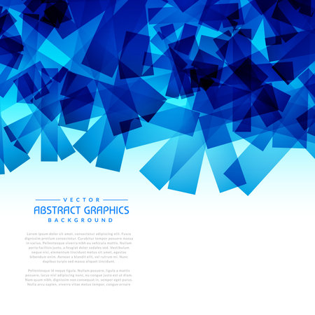abstract blue shapes background graphicのイラスト素材