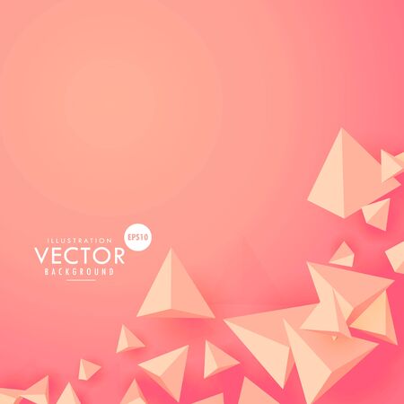 ping 3d polygon triangle backgroundのイラスト素材
