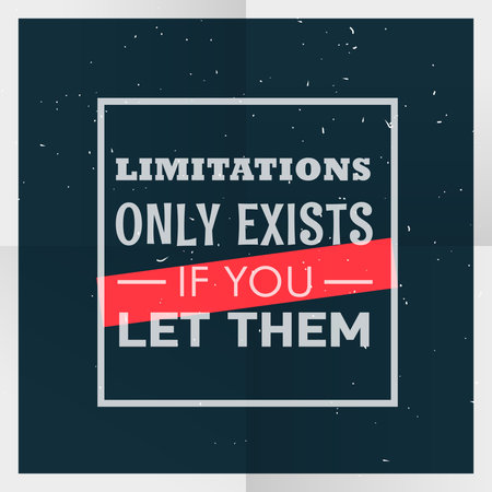 motivational quotation poster on a blue backgroundのイラスト素材