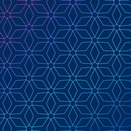 Blue background with abstract geometric patternのイラスト素材