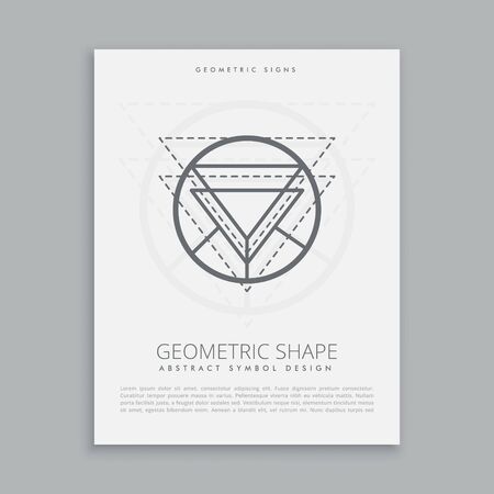 geometric lineart shapesのイラスト素材