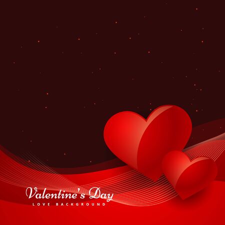 two love hearts backgroundのイラスト素材