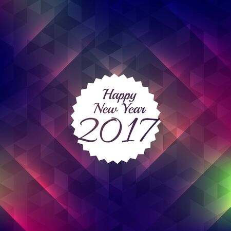 happy new year shiny style background for 2017 celebrationのイラスト素材