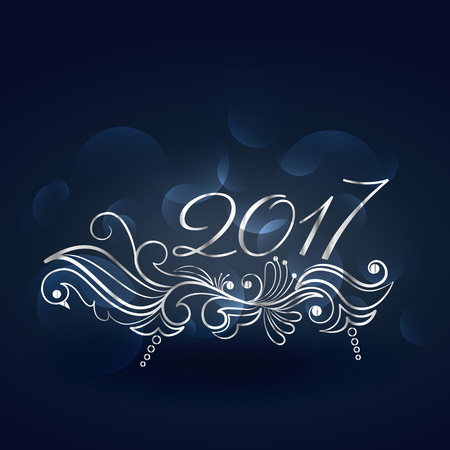 beautiful 2015 new year design with floral decorationのイラスト素材