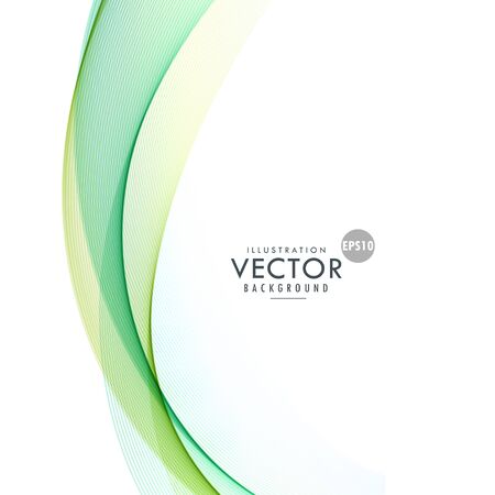 clean vertical green wave elegant backgroundのイラスト素材