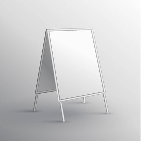 customer stopper presentation banner mockupのイラスト素材