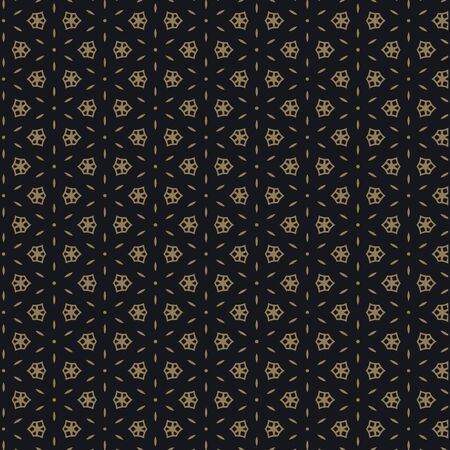 cute black and gold pattern designのイラスト素材