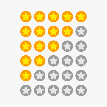 star ranking symbolsのイラスト素材