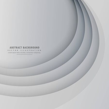 stylish minimal smooth wave background with shadowsのイラスト素材