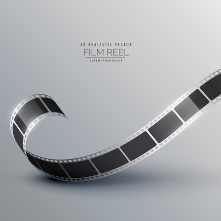3d camera movie reel backgroundのイラスト素材