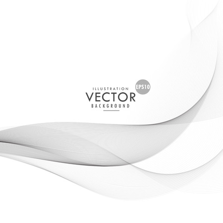 clean gray wave design on white backgroundのイラスト素材