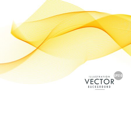 abstract yellow wave background designのイラスト素材