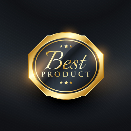 best product premium golden label vector symbolのイラスト素材
