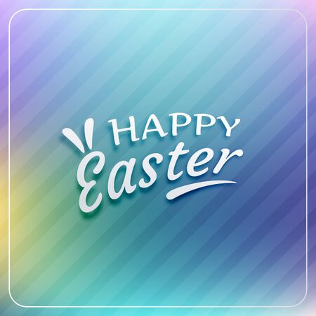 happy easter blurred backgroundのイラスト素材