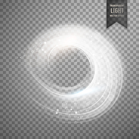 circular transparent white light effect backgroundのイラスト素材