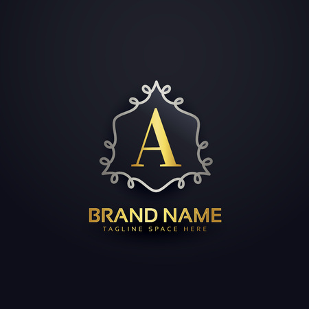 creative letter A logo template monogramのイラスト素材