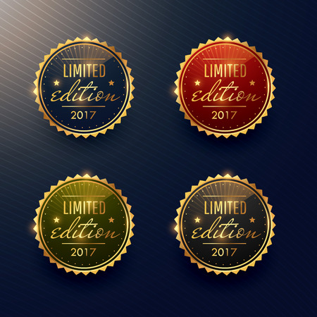 limited edition labels set vector designのイラスト素材
