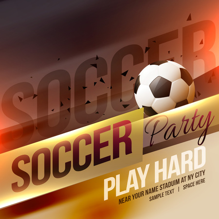 creative sports soccer football poster background design vectorのイラスト素材