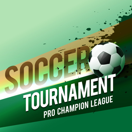 soccer tournament championship league vector design backgroundのイラスト素材