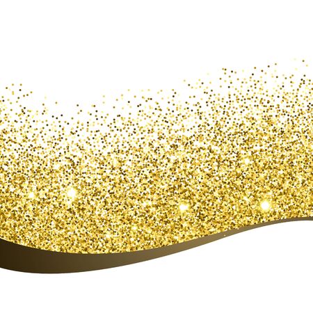 Golden glitter background design.のイラスト素材