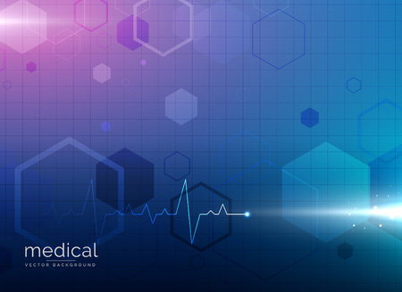 abstract molecule medical healthcare or pharmacy blue backgroundのイラスト素材