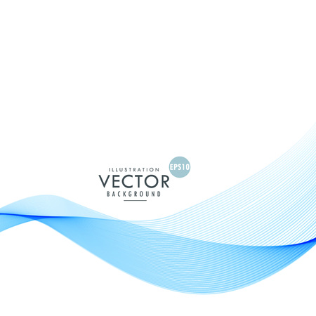 elegant blue smooth wave vector baclgroundのイラスト素材