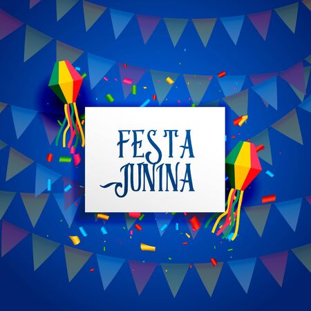 festa junina celebration background design vectorのイラスト素材