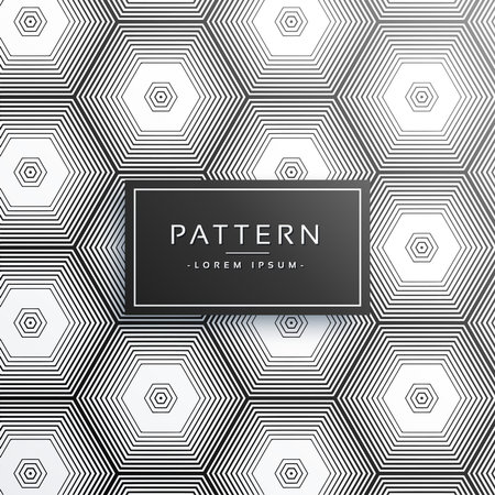 abstract hexagonal line pattern background
