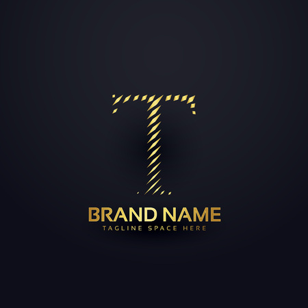 letter T logo concept in abstract styleのイラスト素材