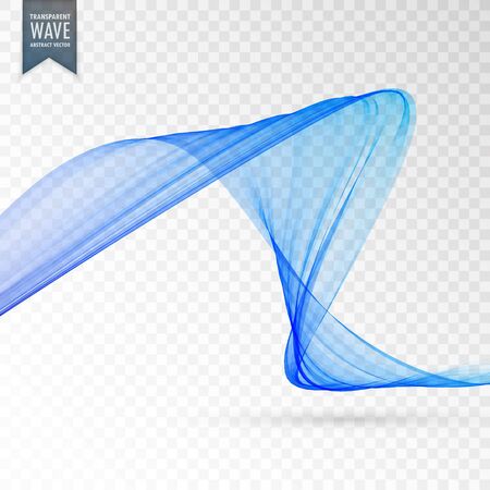 blue wave transparent effect backgroundのイラスト素材