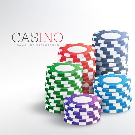 colorful casino chips vector backgroundのイラスト素材