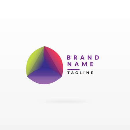 abstract colorful logo design templateのイラスト素材