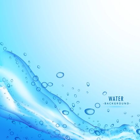 water splash liquid on blue backgroundのイラスト素材