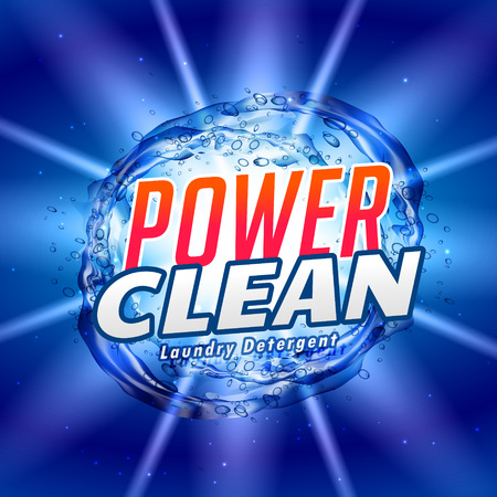 laundry detergent packaging concept design in vectorのイラスト素材