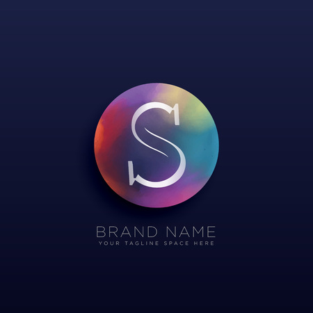 letter S abstract logo concept templateのイラスト素材