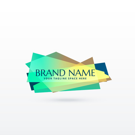 abstract brand logo concept designのイラスト素材