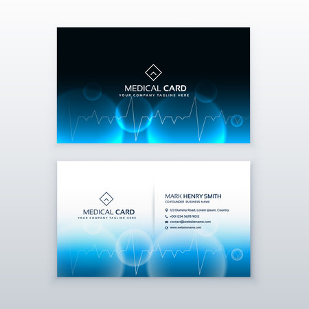Heallthcare medical business card designのイラスト素材