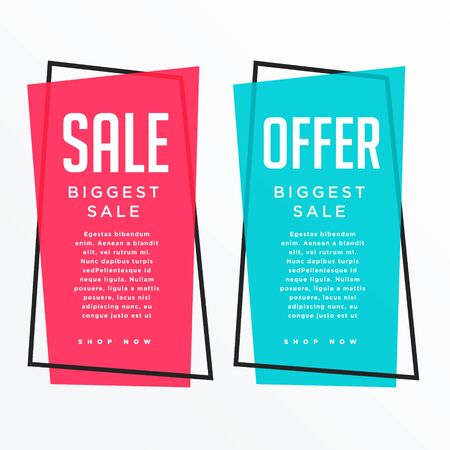 vertical sale banner card design for your promotionのイラスト素材
