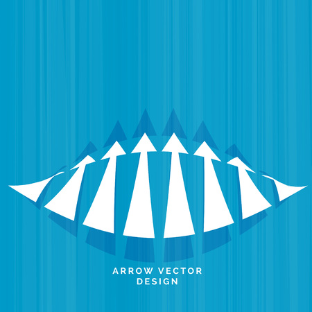 blue background made with arrowsのイラスト素材