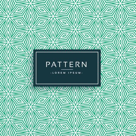 Green abstract flower style pattern designのイラスト素材